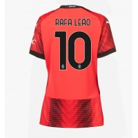 Koszulka piłkarska AC Milan Rafael Leao #10 Strój Domowy dla kobiety 2023-24 tanio Krótki Rękaw